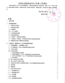 安利公益基金会2017年度工作报告