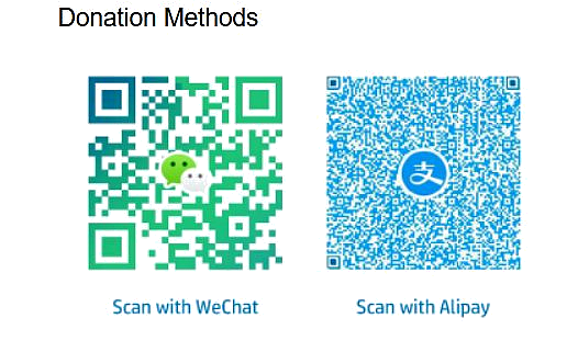 捐赠方式二维码