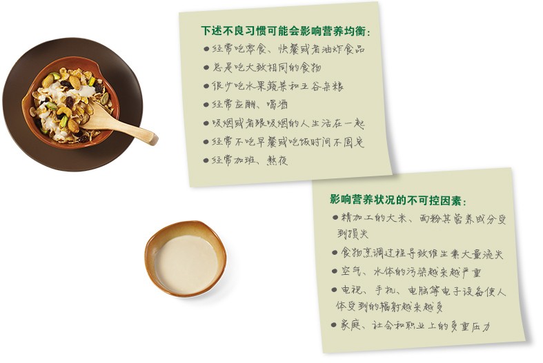 现代生活方式影响营养吸收